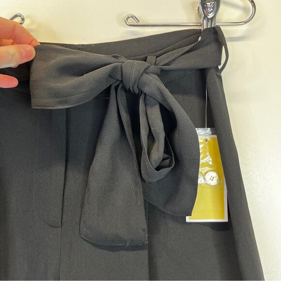 Michael Kors High Rise belted Wide Leg pants black - 2P - Picture 6 of 11